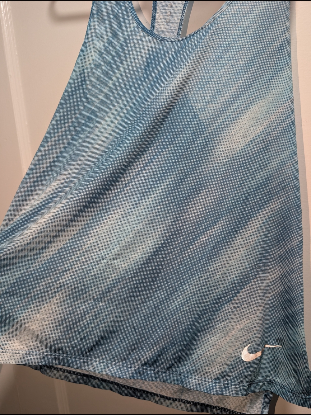 Nike Dri-FIT Women’s Light Blue Racerback Tank Top - Picture 3 of 5